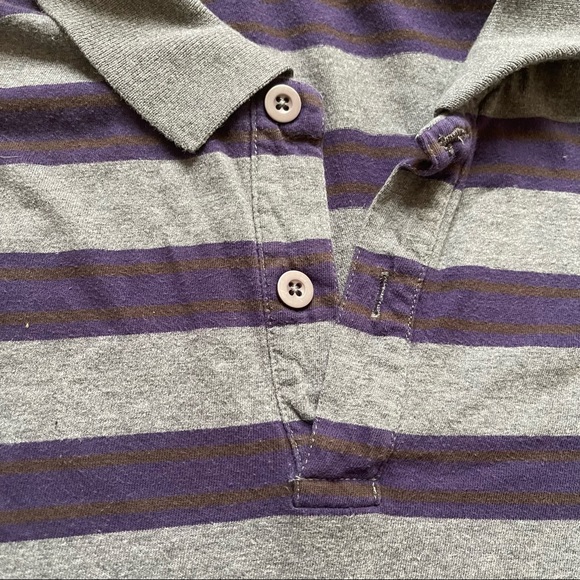 Striped Stile Benetton Collared Long Sleeved Shirt - Picture 3 of 3